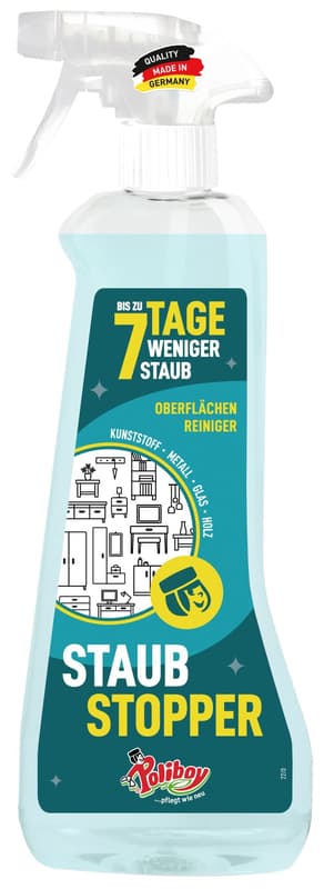 Poliboy Staubstopper Oberflächenreiniger (bis zu 7 Tage weniger Staub)