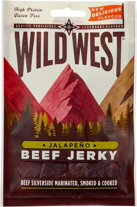 Wild West Beef Jerky 60g Jalapeno