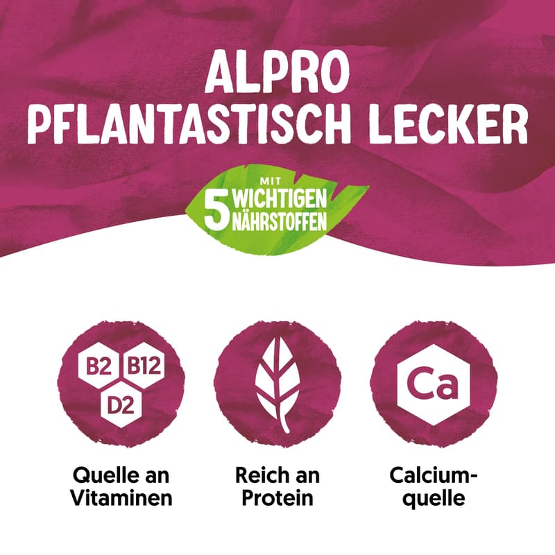 Alpro Soy-based Yogurt Alternative Red Fruits with Dates No Added Sugar VEGAN