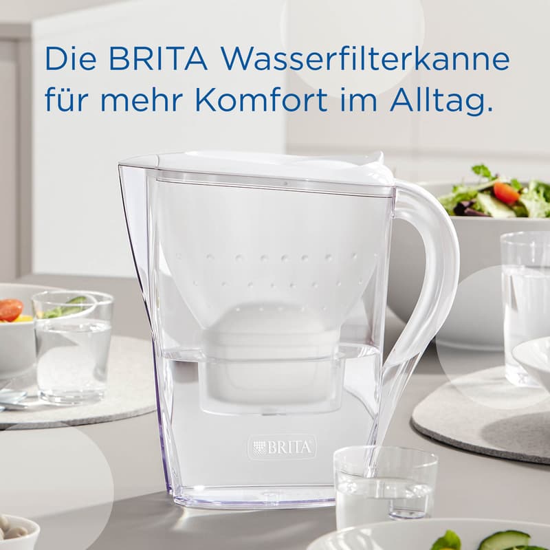 BRITA water filter jug Marella white incl. MX PRO
