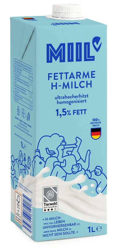 Miil Haltbare Milch 1,5% Fett