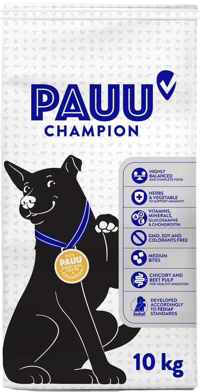Pauu monoprotein gluten-free kibble with fresh lamb and rice for dogs