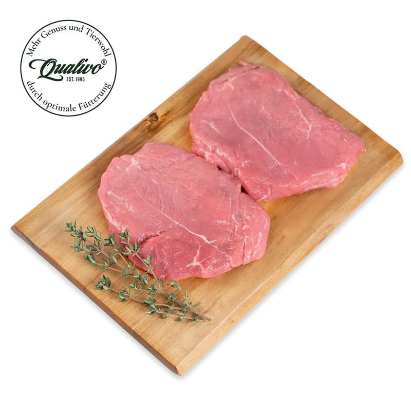 Qualivo veal schnitzel from the leg