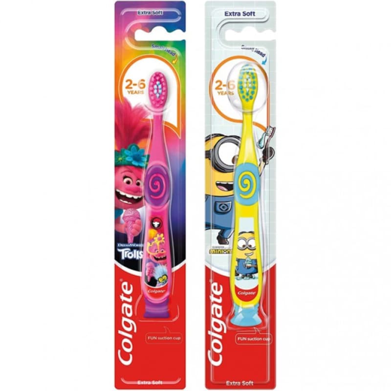 Colgate Kids Toothbrush 2-6 Years Minions/Trolls Design