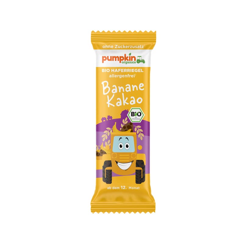 Pumpkin Organics/Organic oat bars with banana & cocoa