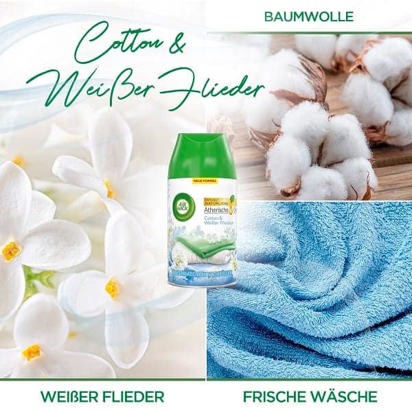 Air Wick Freshmatic Max Nachfüller DUO Cotton & Weißer Flieder
