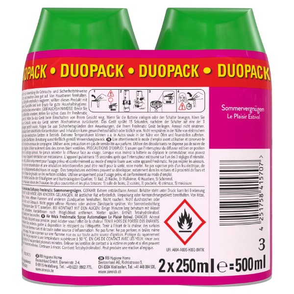 Air Wick Freshmatic Max Nachfüller DUO Sommervergnügen
