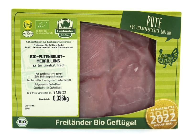 Turkey Medallions from the Innerfilet, , fresh, ~ 300 g vac. sealed