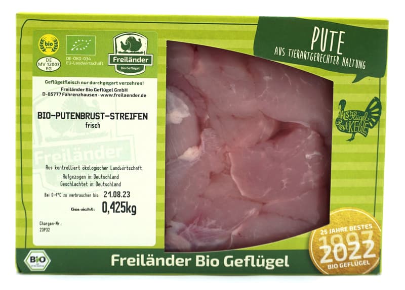 Freiländer BIO Putenbruststreifen