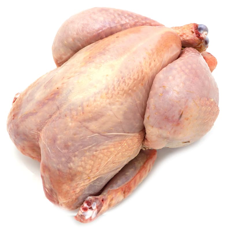 Whole Chicken, with neck and giblets, fresh, single unit, ~ 1,8 kg vac sealed