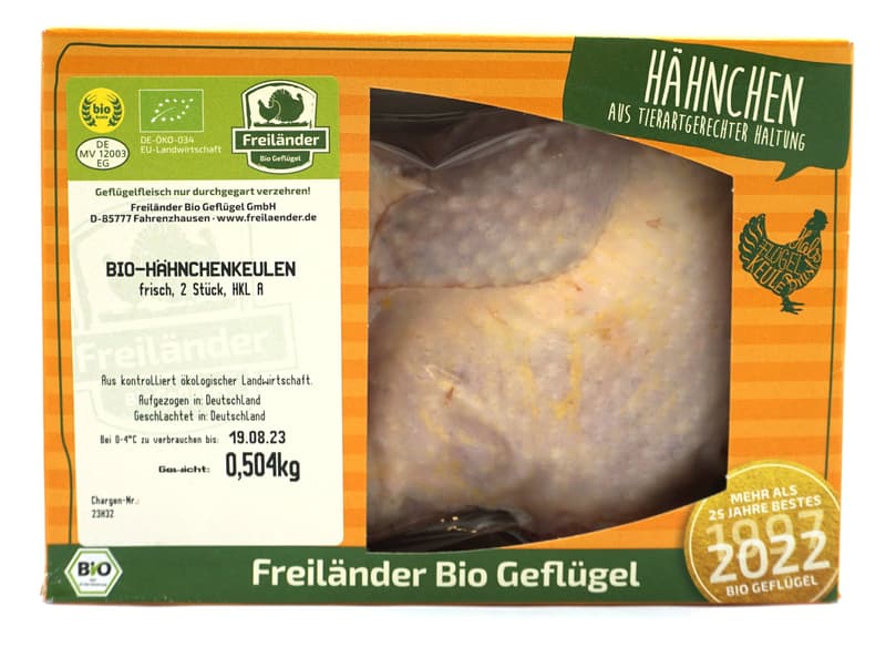 Chicken Legs, Hand cut, 2 pieces, fresh ~ 600g vac sealed