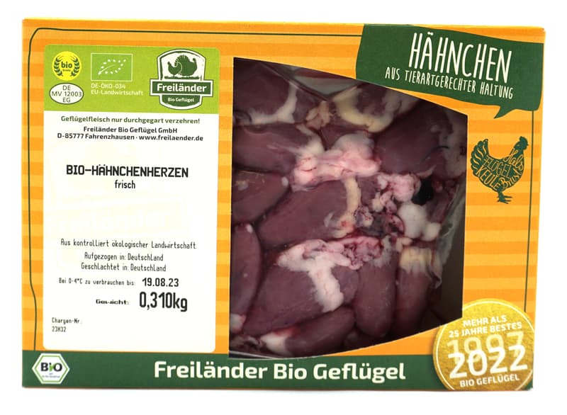 Chicken Hearts, fresh, ~ 350g vac sealed