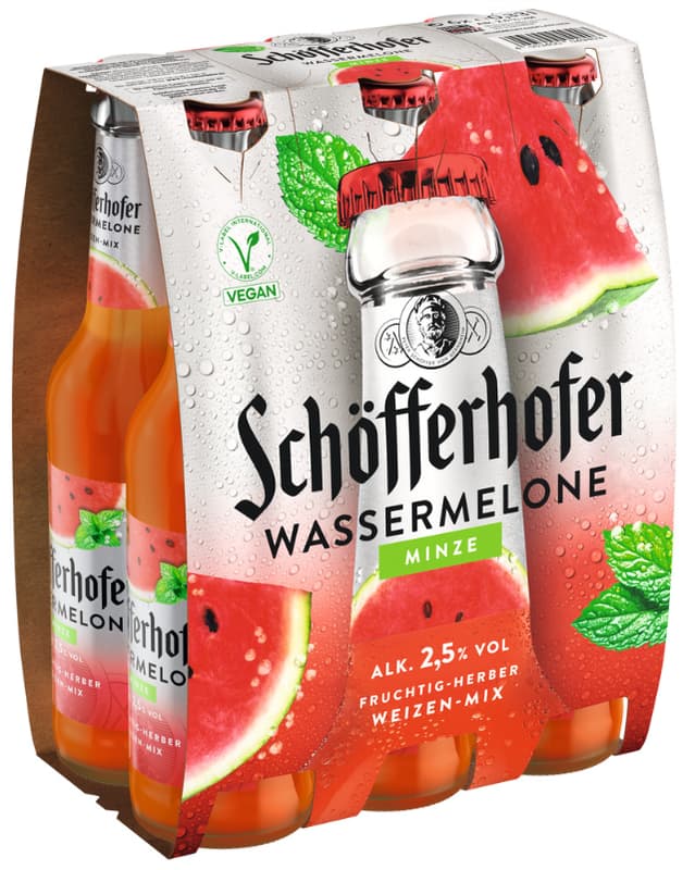 Schöfferhofer Wassermelone+Minze Sixpack 6x0,33 l (MEHRWEG)