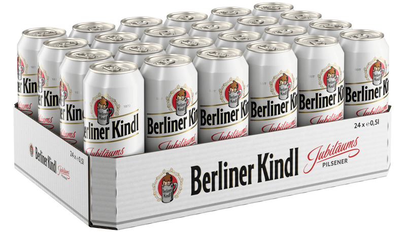 Berliner Kindl Jubiläums Pilsener 24er Tray 24x0,5 l Dose (EINWEG)