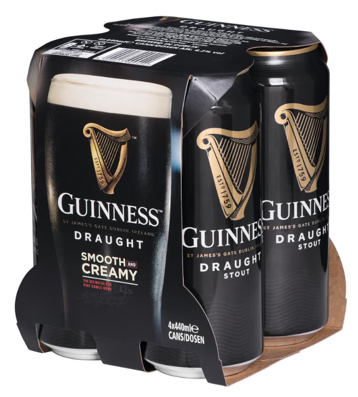 Guinness Draught 4er Pack 4x0,44 l Dose (EINWEG)