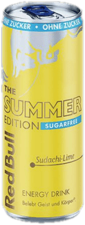Red Bull Energy Drink Summer Edition Sugarfree 250ml Can (Disposable) (0.25 l)