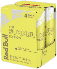 Red Bull Energy Drink Summer Edition 4Pack (Disposable) (1 l)