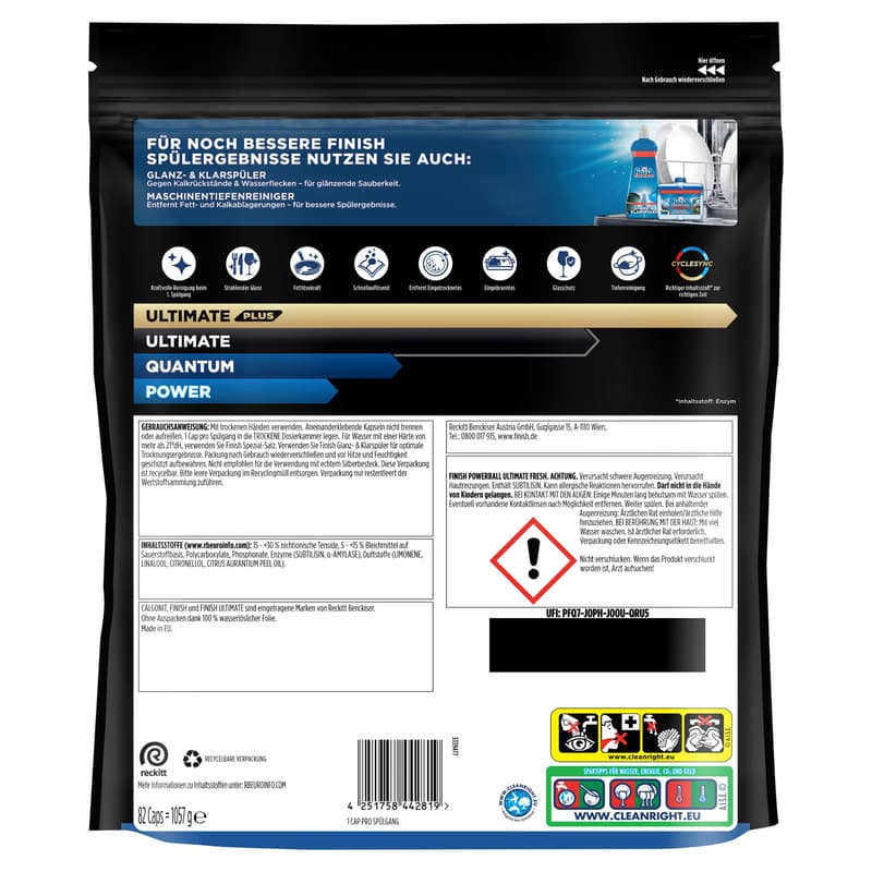 Finish Ultimate Sparpack Fresh 82 Caps