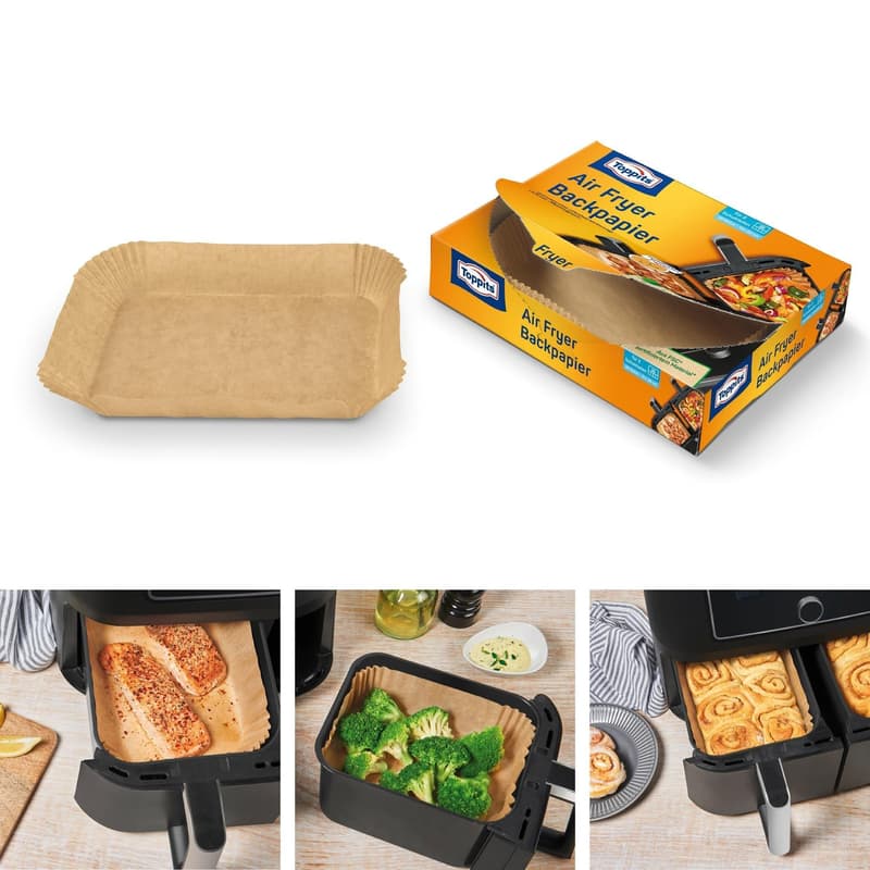 Toppits® Air Fryer Bakingpaper squared