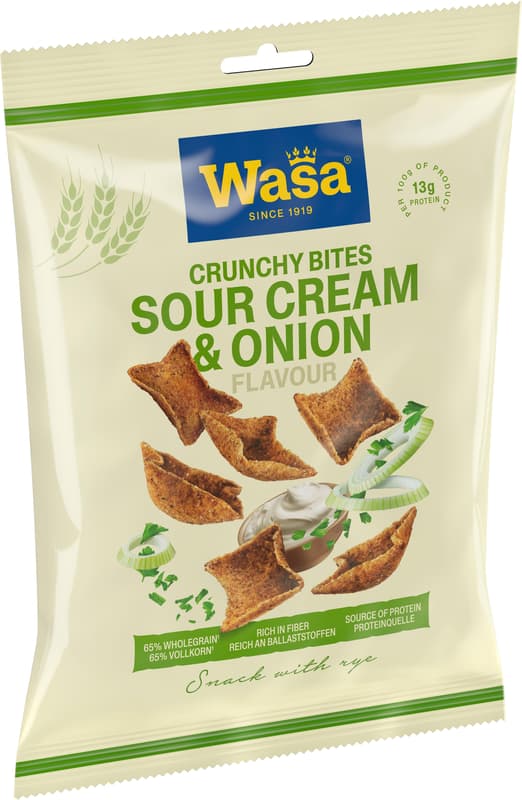 Wasa Crunchy Bites Sour Cream & Onion Flavour