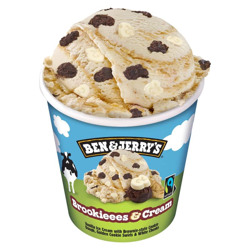 Ben & Jerry's Ice Cream Brookieees & Cream