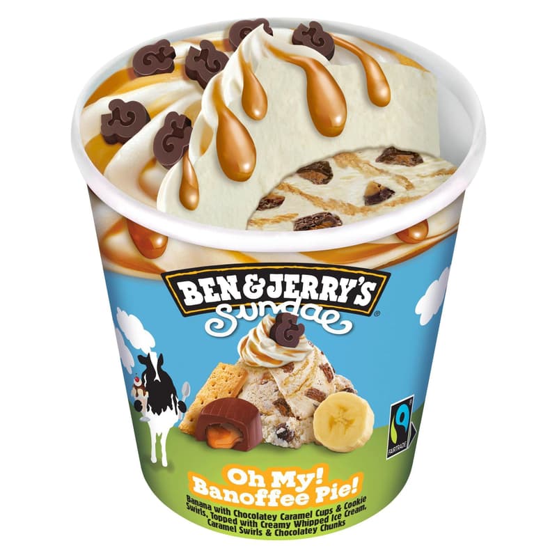 Ben & Jerry's Ice Cream Sundae Oh My! Banoffee Pie