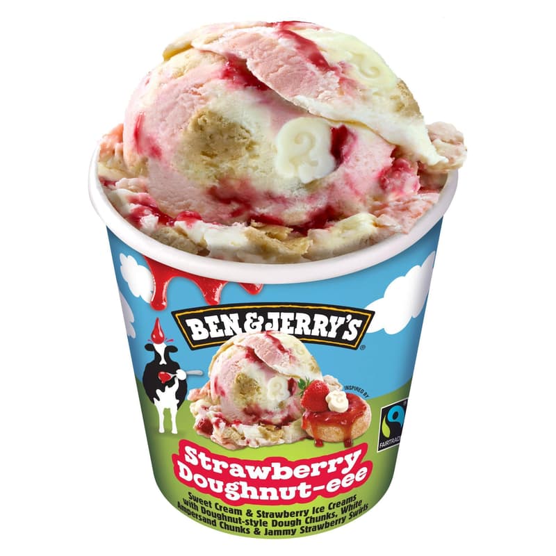 Ben & Jerry's Strawberry Doughnut-eee Ice Cream