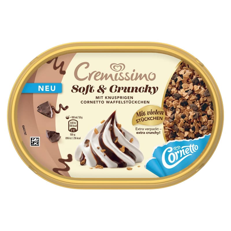 Cremissimo Soft & Crunchy Chocolate 750 ml