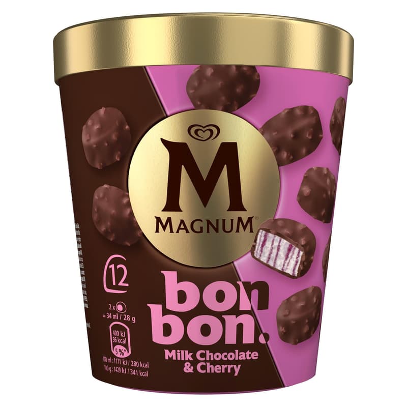 Magnum Bonbon Milk Chocolate & Cherry 12×17 ml