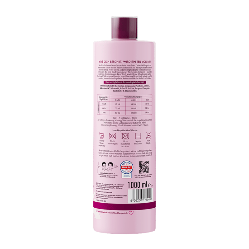 Jean&Len Delicate Laundry Detergent Wool & Delicates Violet/Jasmine