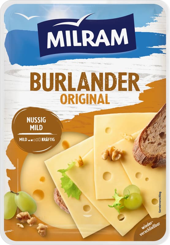 Milram Burlander 45% in Scheiben