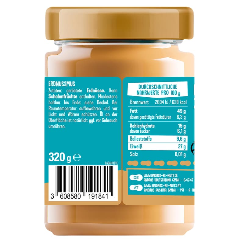 Andros Be Nuts! Peanutcream 100 %