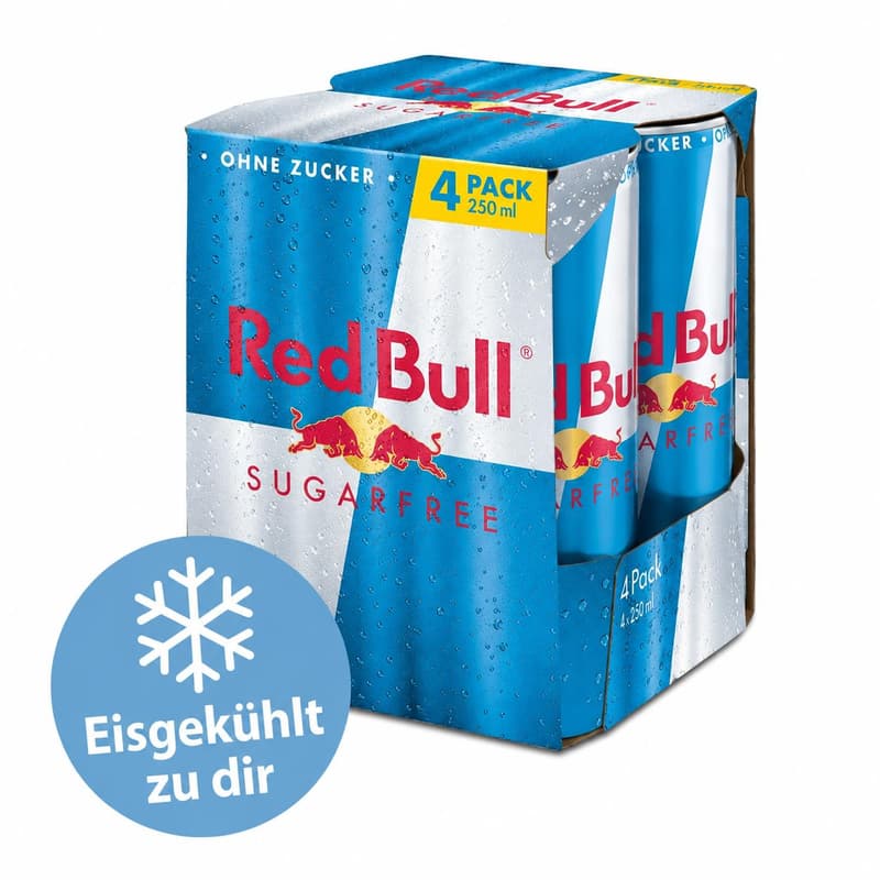 Red Bull Energy Drink Sugarfree 4Pack (EINWEG)