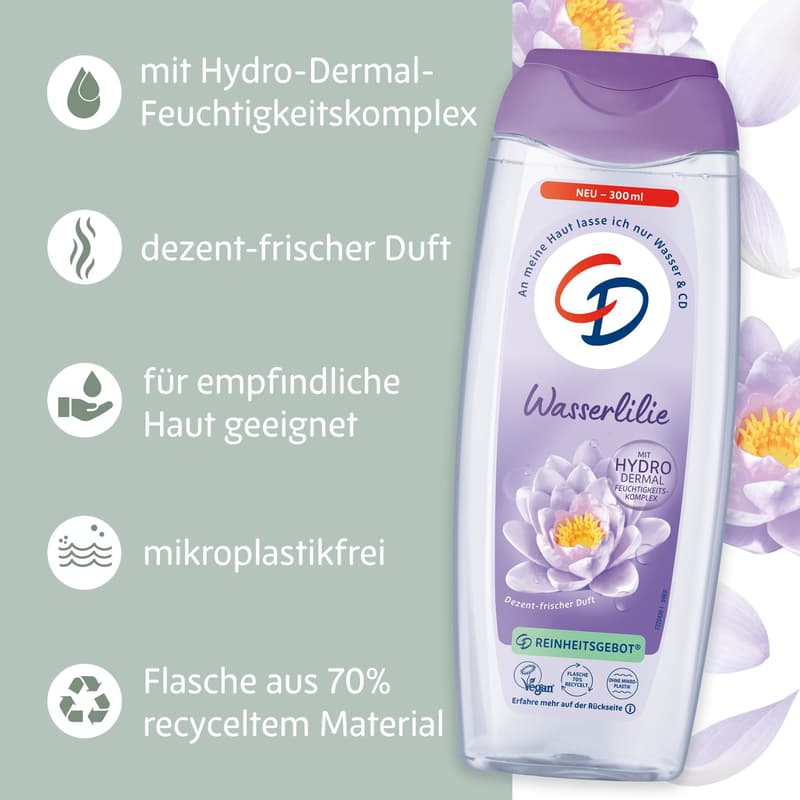 CD DUSCHE WASSERLILIE 300ML