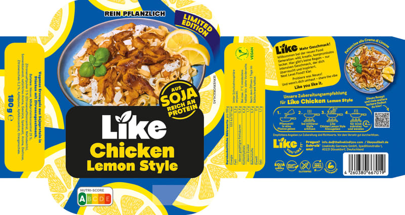 LIKE Chicken Lemon Style VEGAN