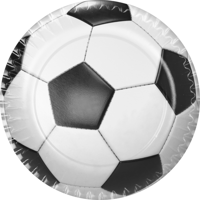 Partyteller Fussballmotiv Ø 23cm