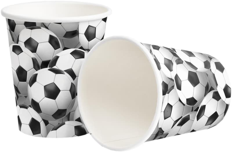 HEKU paper cup soccer motive 10pcs