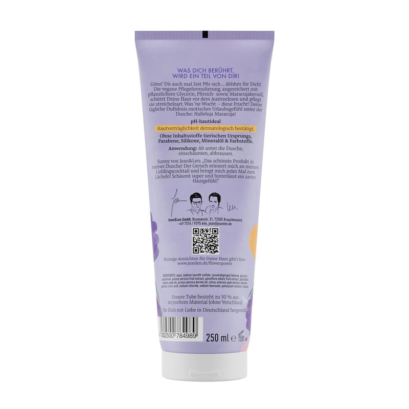Jean&Len Shower Gel Peach Passion Fruit