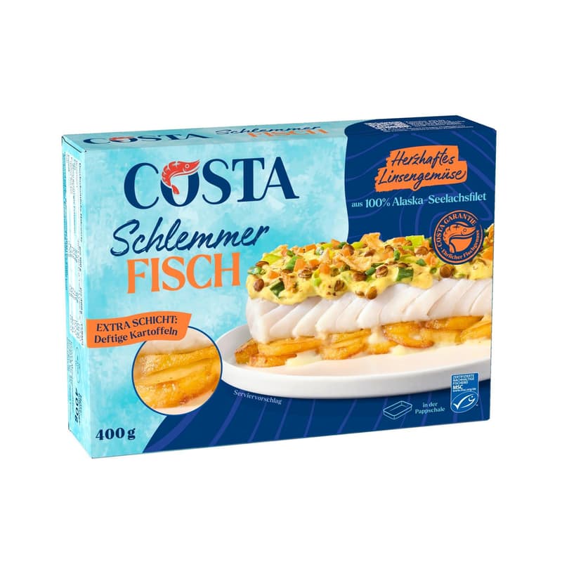 Costa MSC Gourmet Fish Savory Lentils and Vegetables