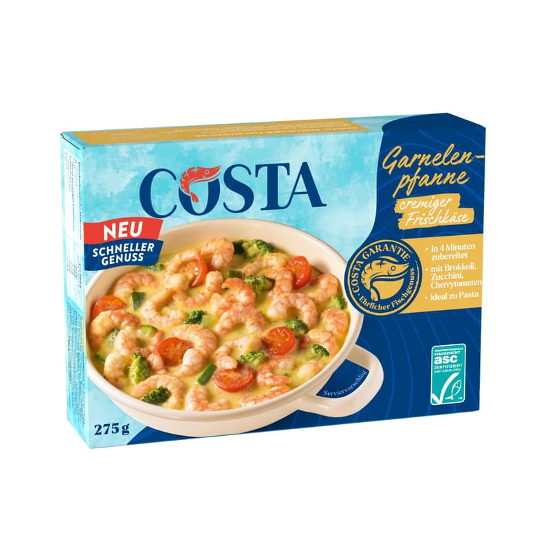 Costa ASC Shrimp Pan creamy Creamcheese