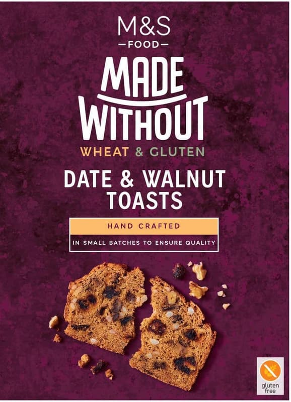 Marks & Spencer Glutenfreie dünn gebackene Reisrollen mit Datteln, Walnüssen und Sonnenblumenkernen