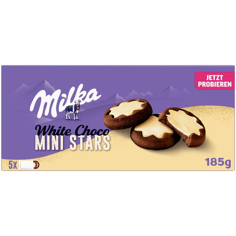 Milka Mini Stars Weiße Schokoladenfüllung