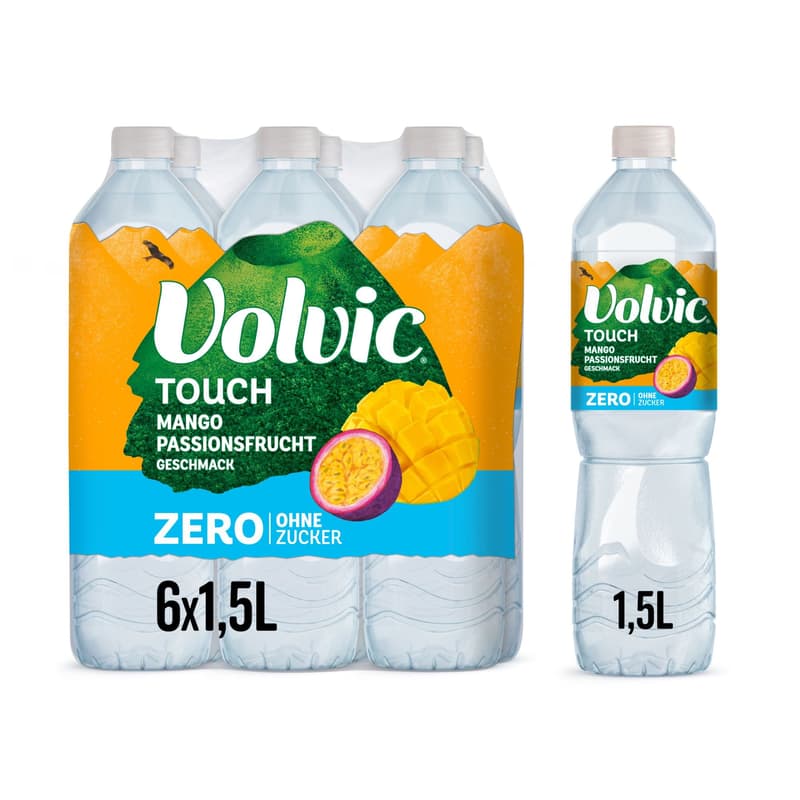 Volvic Touch Zero Mango-Passionsfrucht 6x1,5 l PET (EINWEG)