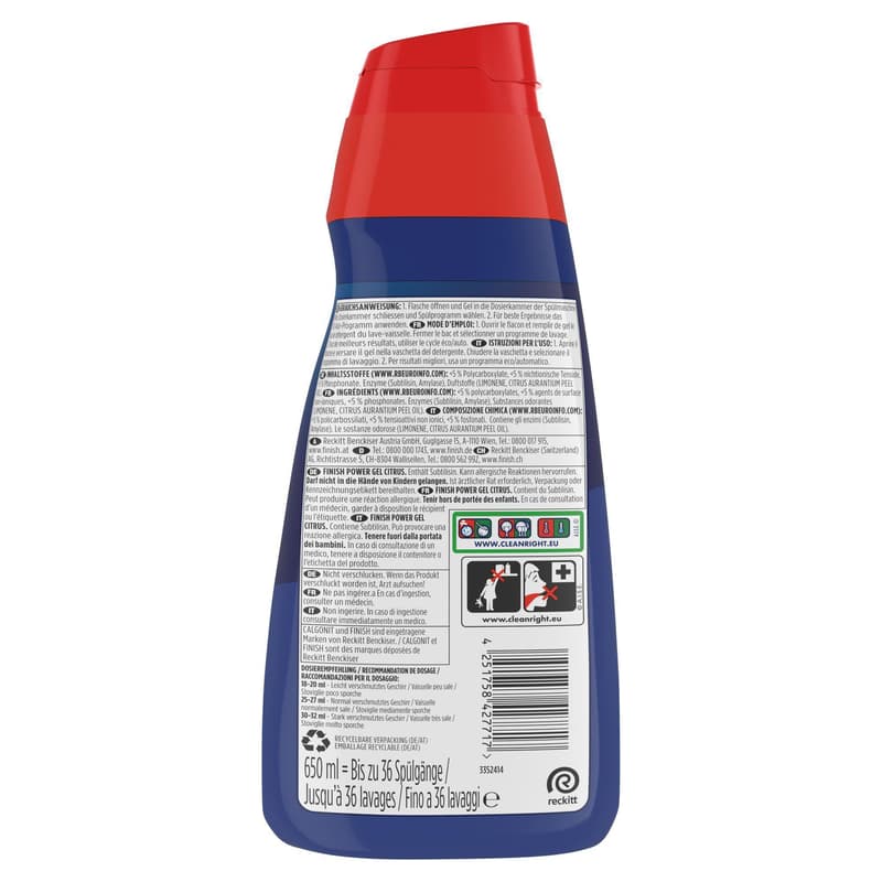 Finish Power Gel Citrus, 650 ml