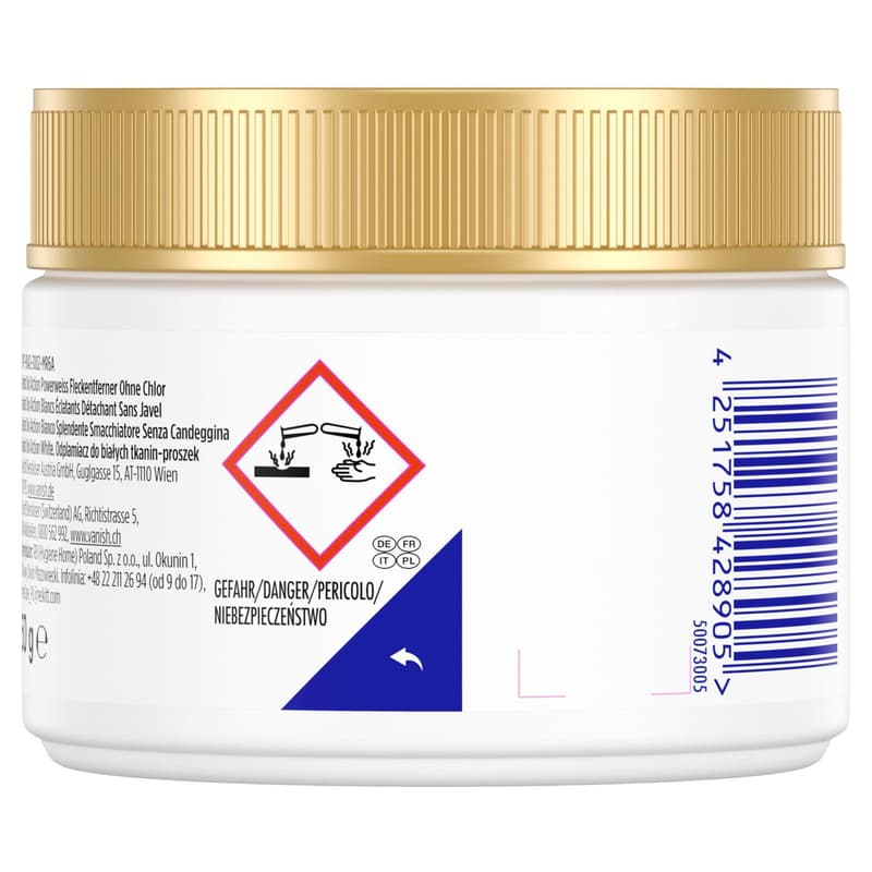 Vanish Oxi Action Powerwhites stain remover without chlorine 12x250 g
