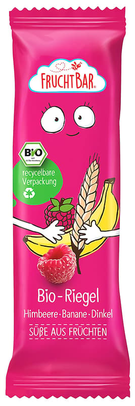 Fruchtbar Bio Riegel Himbeere-Banane-Dinkel