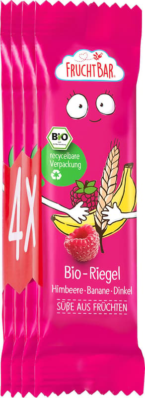 Fruchtbar Bio Riegel Himbeere-Banane-Dinkel