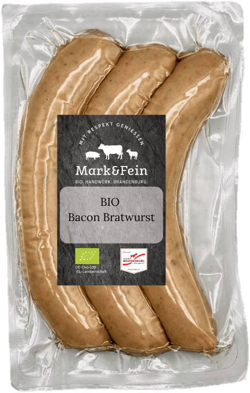Mark&Fein Organic Bacon Bratwurst
