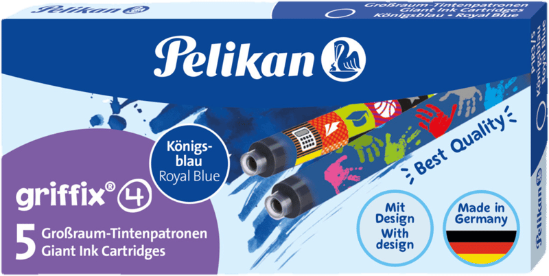 Pelikan Tintenpatronen griffix königsblau 5 Stück