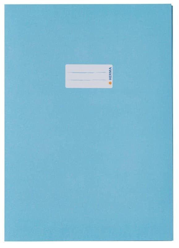 HERMA paper exercise book cover DIN A4 light blue